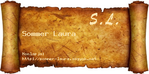 Sommer Laura névjegykártya