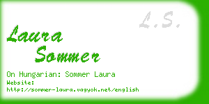 laura sommer business card